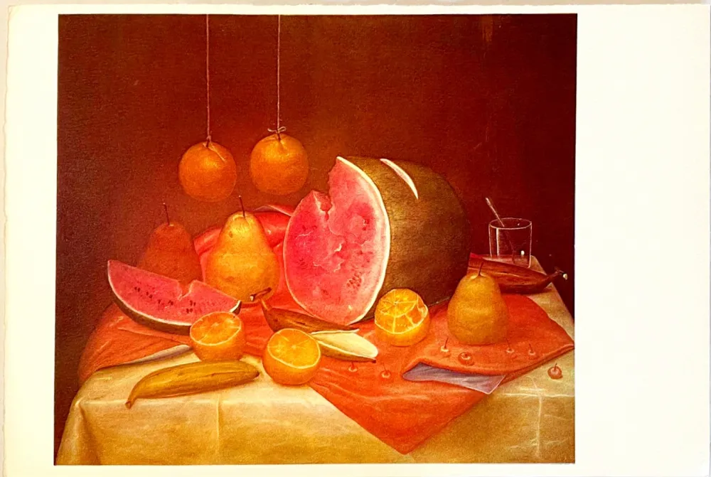 Lithografie Botero - Nature morte