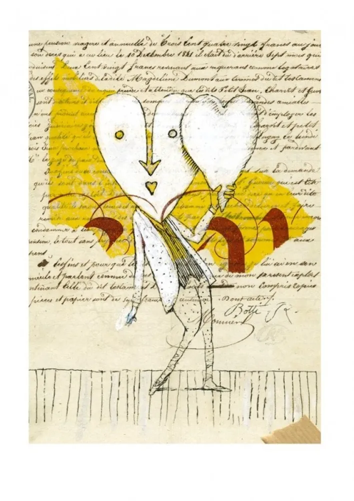 Digitale Print Botti  - DOUBLE CŒUR