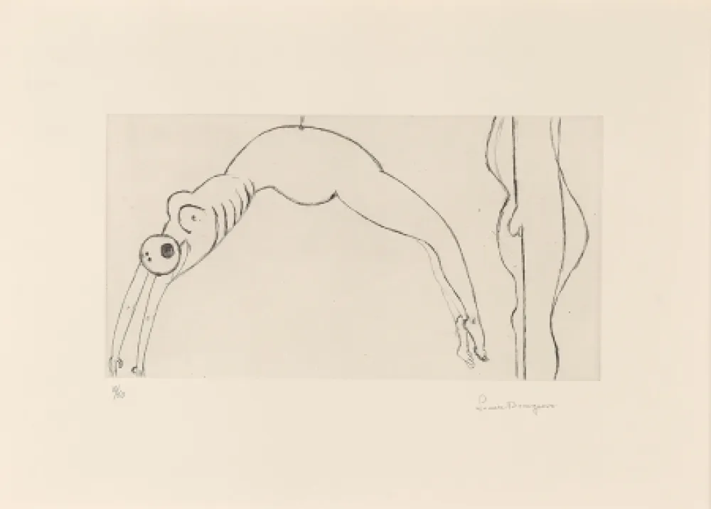 Ets Bourgeois - Arched Figure