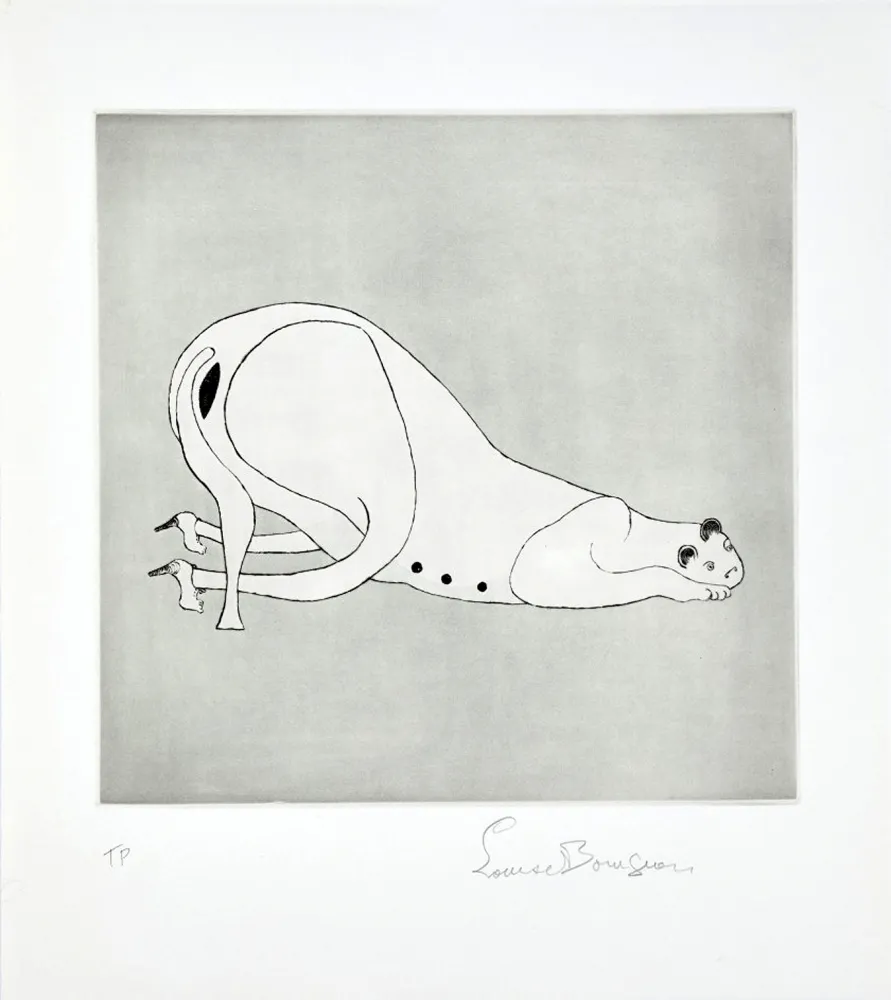 Ets En Aquatint Bourgeois - METAMORFOSIS. Première gravure, signée (1999).