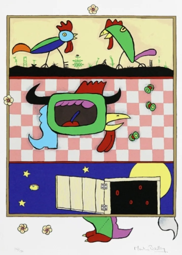 Zeefdruk Bradley - The Chickens