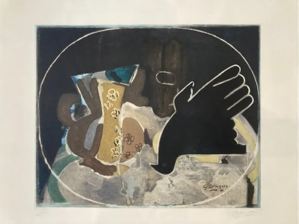 Ets Braque (After) - Pichet et oiseau 