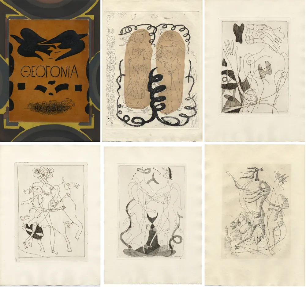 Geïllustreerd Boek Braque - Hesiode : THÉOGONIE. 20 eaux-fortes de Georges Braque (Maeght 1955)