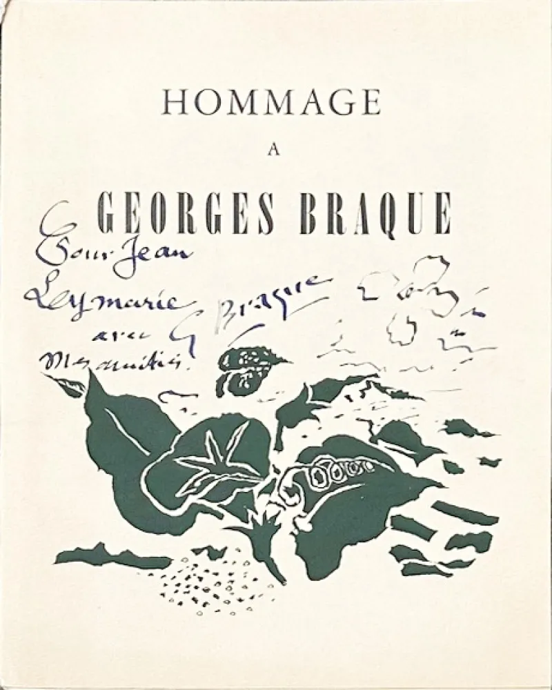 Lithografie Braque - Hommage à Georges Braque