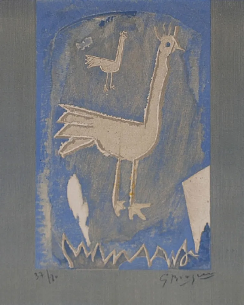 Lithografie Braque - Le coq