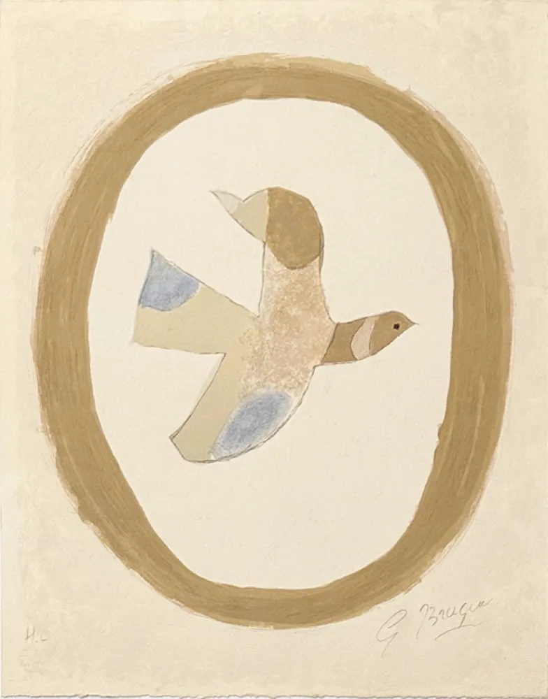 Lithografie Braque - L'oiseau des sables