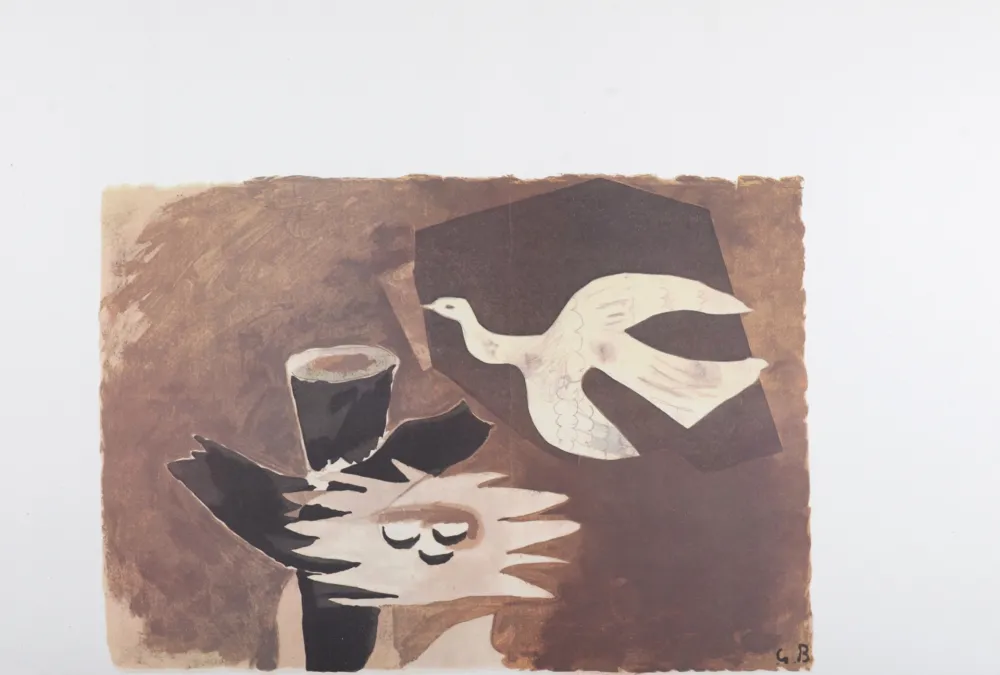Lithografie Braque - L'Oiseau et son nid, 1956