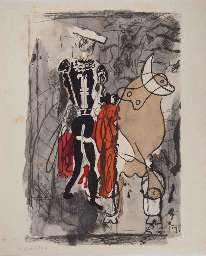 Lithografie Braque - Torero