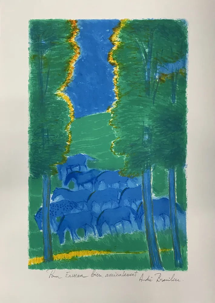 Lithografie Brasilier - Les Trois Arbres