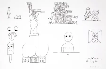 Lithografie Breuning  - Random thoughts about life 1