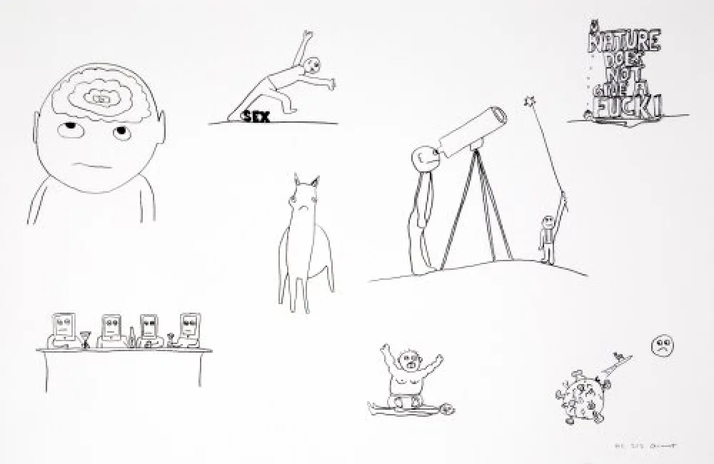 Lithografie Breuning  - Random thoughts about life 2