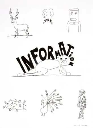 Lithografie Breuning  - Random thoughts about life 6