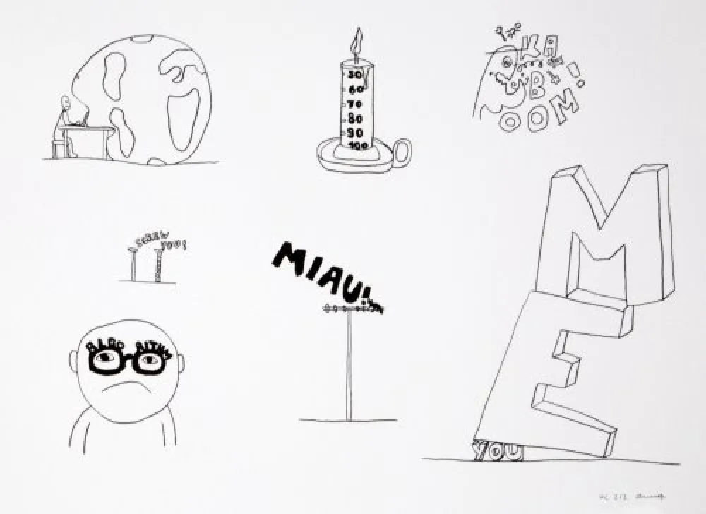 Lithografie Breuning  - Random thoughts about life 7