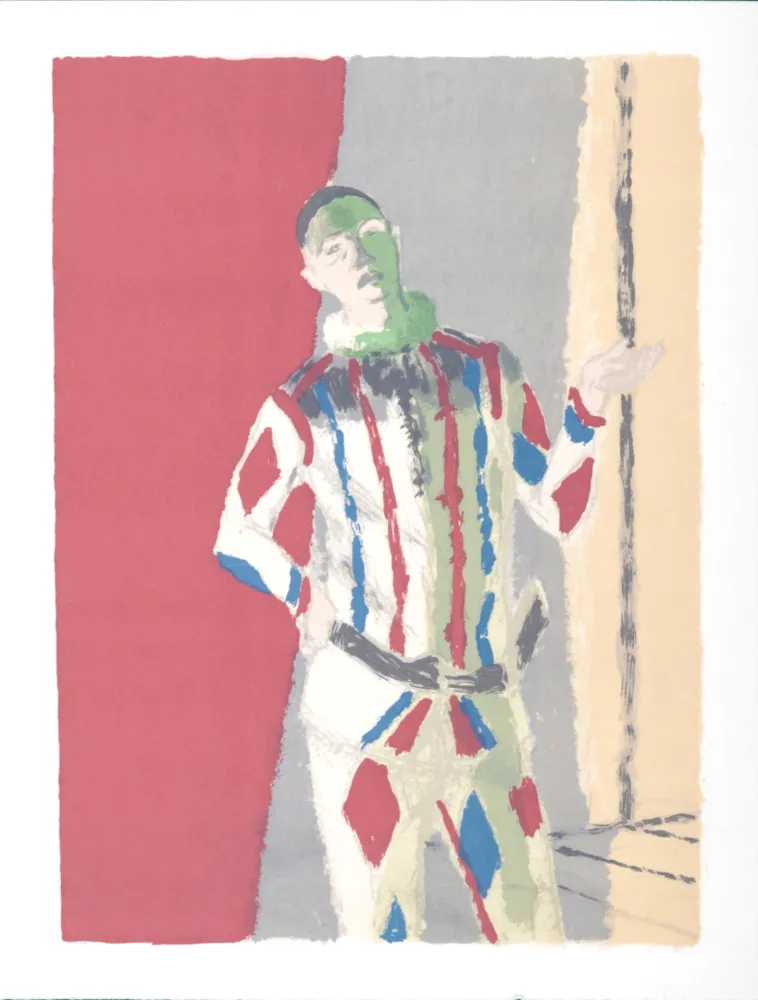 Lithografie Brianchon - L'Arlequin, 1972