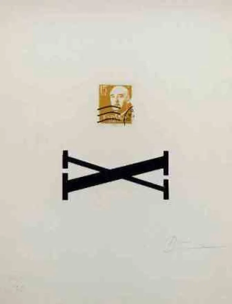 Zeefdruk Brossa - Poema Visual - Franco