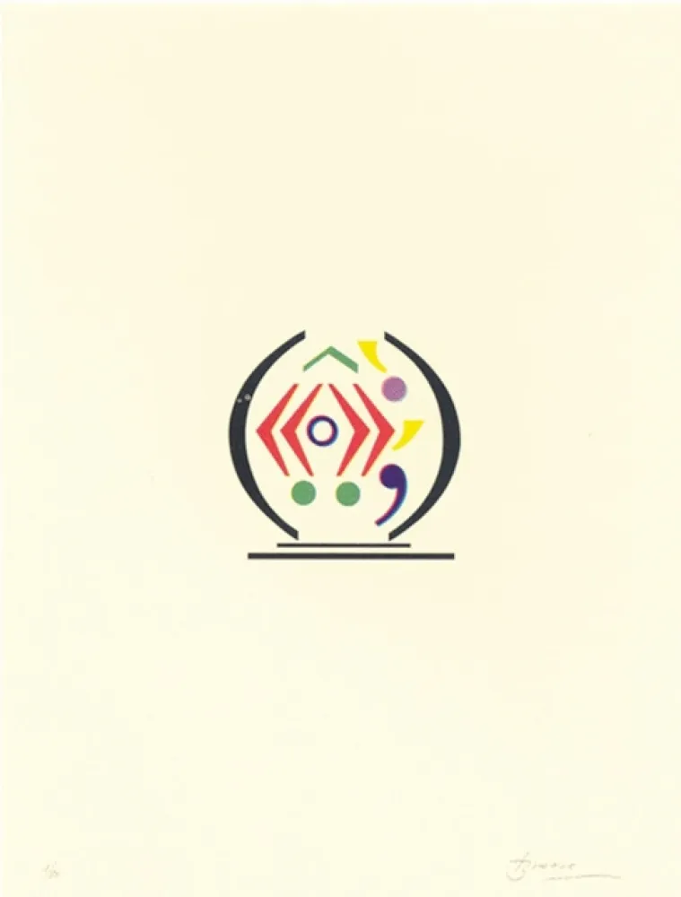 Lithografie Brossa - Signes 12