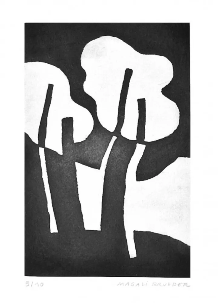 Gravure Brueder - Jardin 1