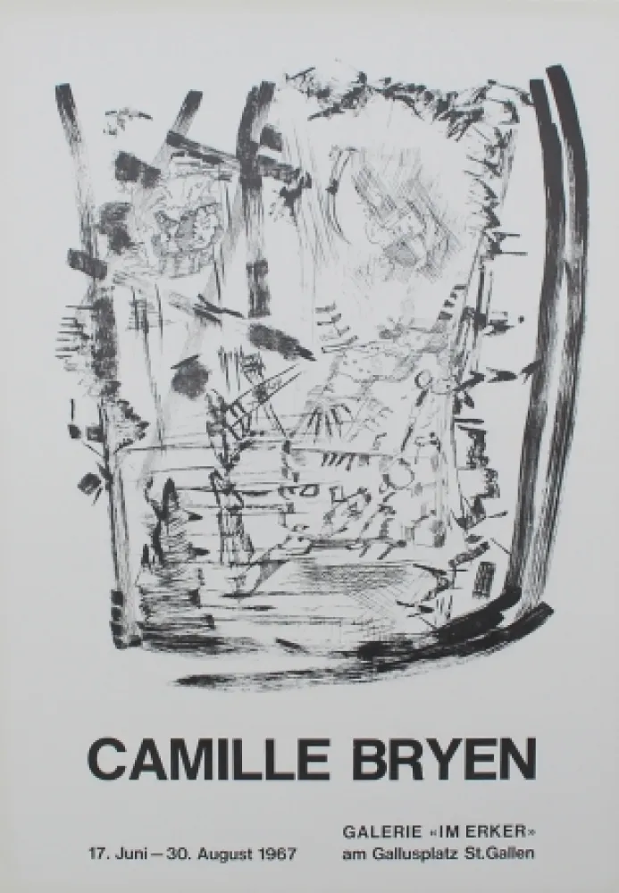 Lithografie Bryen - Untitled (Exhibition poster)