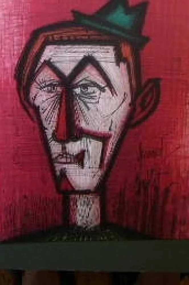 Lithografie Buffet - Clown rouge