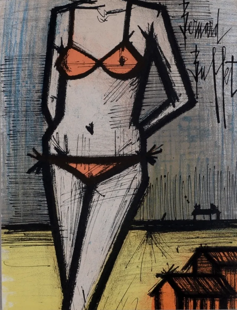 Lithografie Buffet - Le Bikini, 1967