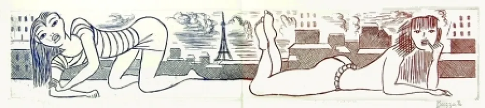 Ets En Aquatint Buzzati - Senza titolo