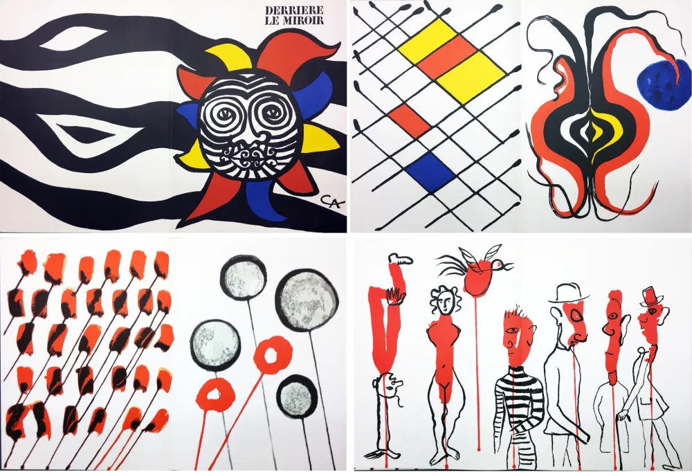 Geïllustreerd Boek Calder - CALDER OISELEUR DU FER. Derrière Le Miroir n° 156 avec 9 lithographies (1966)