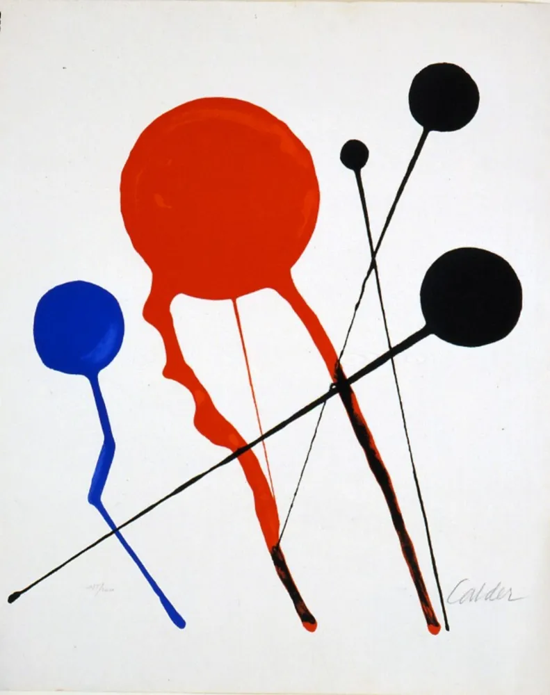 Lithografie Calder - Comètes