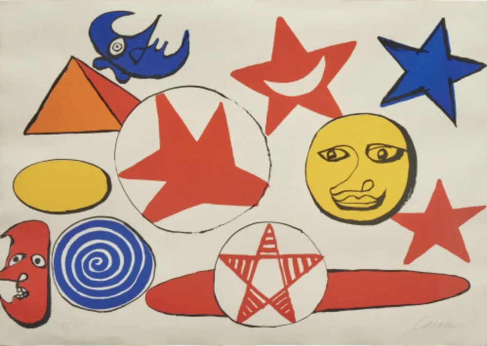 Lithografie Calder - L Etoile Rouge