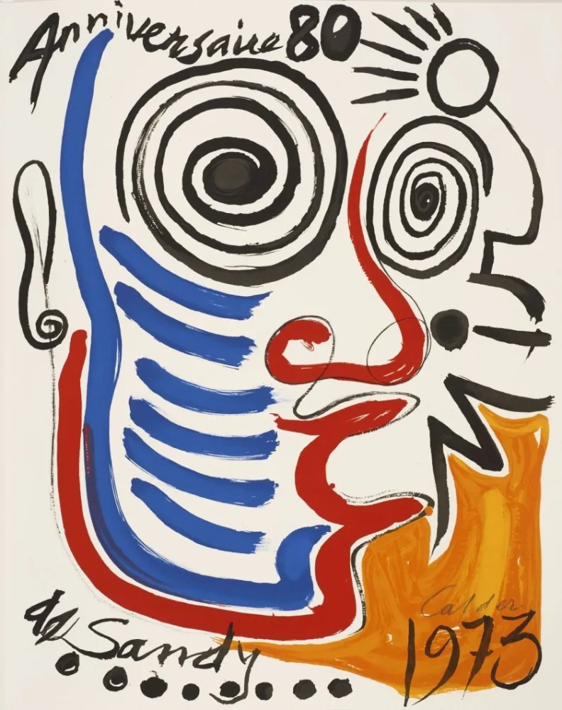 Lithografie Calder - Lithographie sur vélin d'Arches. Signée 