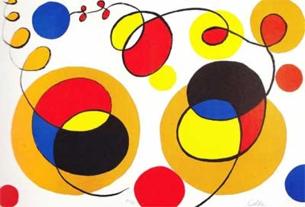 Lithografie Calder - Overlapping