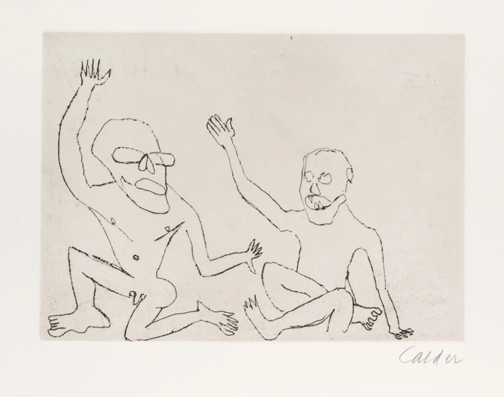 Gravure Calder - Santa Claus V