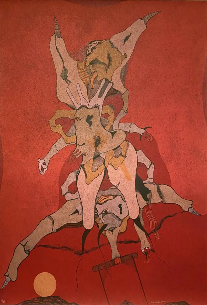 Lithografie Camacho  - Cenizas,