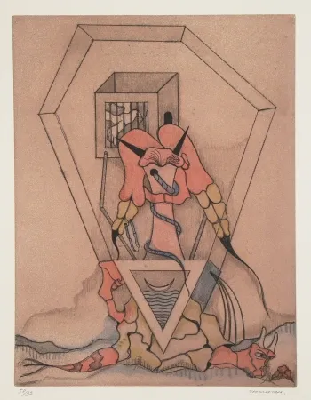 Ets En Aquatint Camacho  - Les vitriers