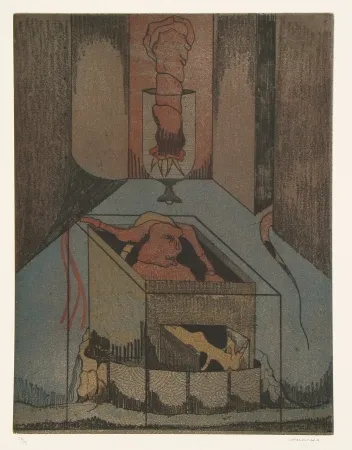 Ets En Aquatint Camacho  - Les vitriers