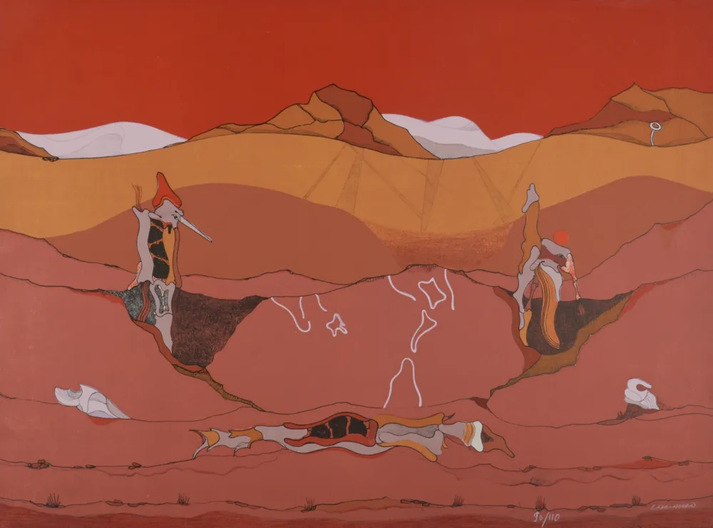 Lithografie Camacho  - Nazca, 1986 - Hand-signed