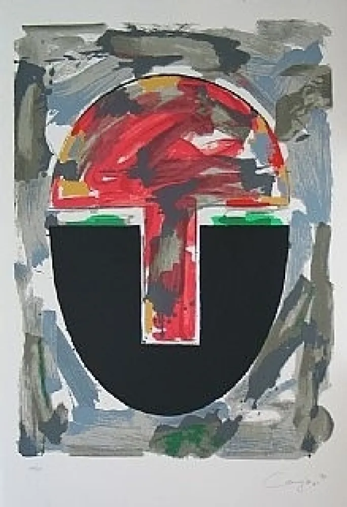 Zeefdruk Canogar - Sans titre