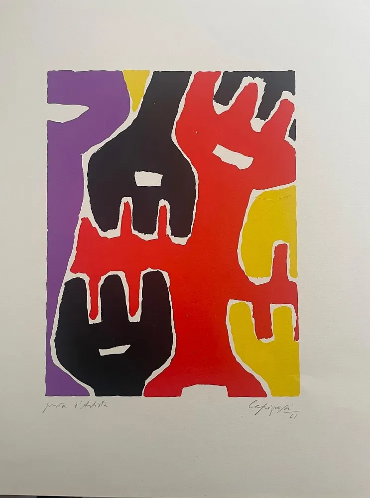 Lithografie Capogrossi - Composizione per XX Siecle