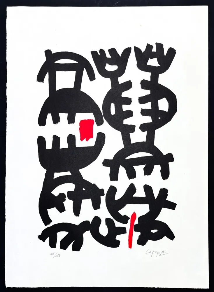 Lithografie Capogrossi - Giuseppe Capogrossi (1900–1972) - Lithography on Fabriano paper - 1957
