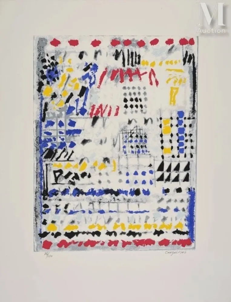 Lithografie Cargaleiro - Orphée (1983)