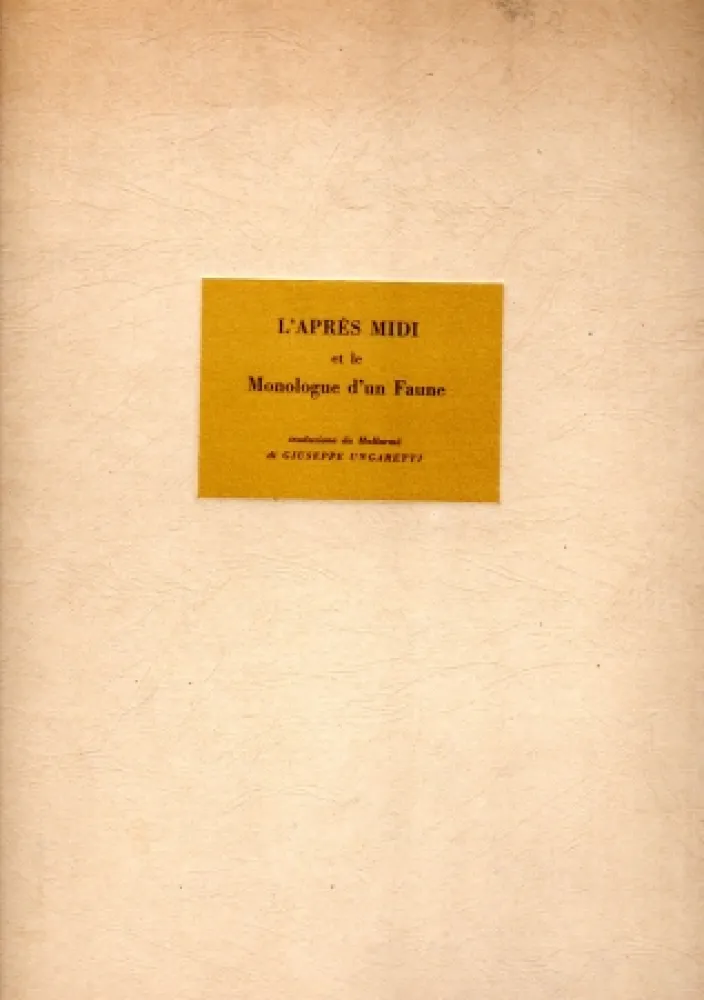 Geïllustreerd Boek Carra - L'après midi et le Monologue d'un Faune