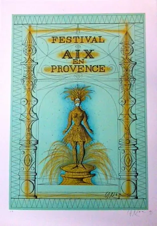 Lithografie Carzou - Festival Aix en Provence