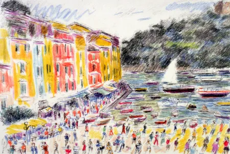 Lithografie Cascella - Portofino