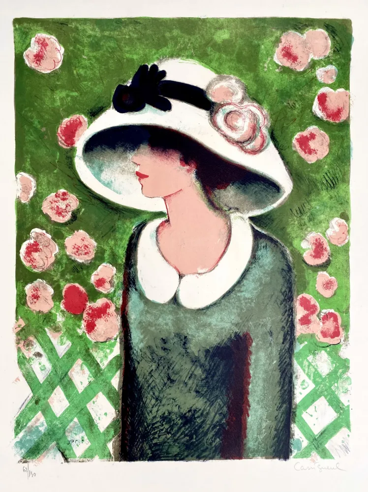 Lithografie Cassigneul  - La Roseraie