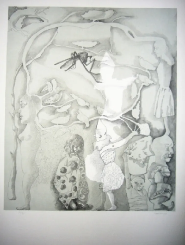 Lithografie Castillo - Barcelone 2