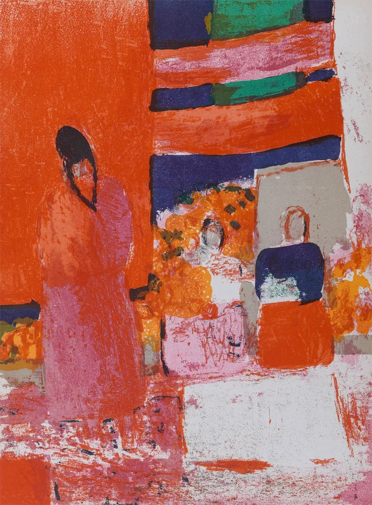 Lithografie Cathelin - Mexique, 1964.