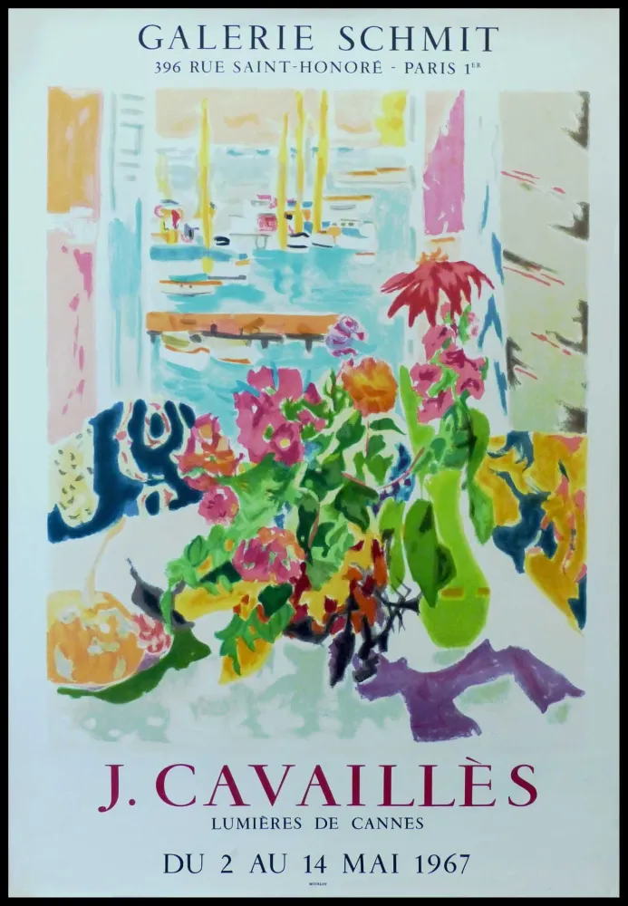 Poster Cavailles - J.CAVAILLÈS GALERIE SCHMIT - LUMIÈRES DE CANNES