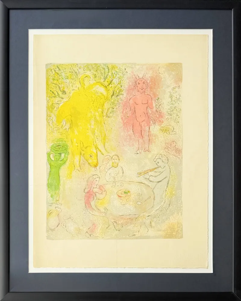 Lithografie Chagall - Daphnes and Chloé, Planche XXIII (trial proof)