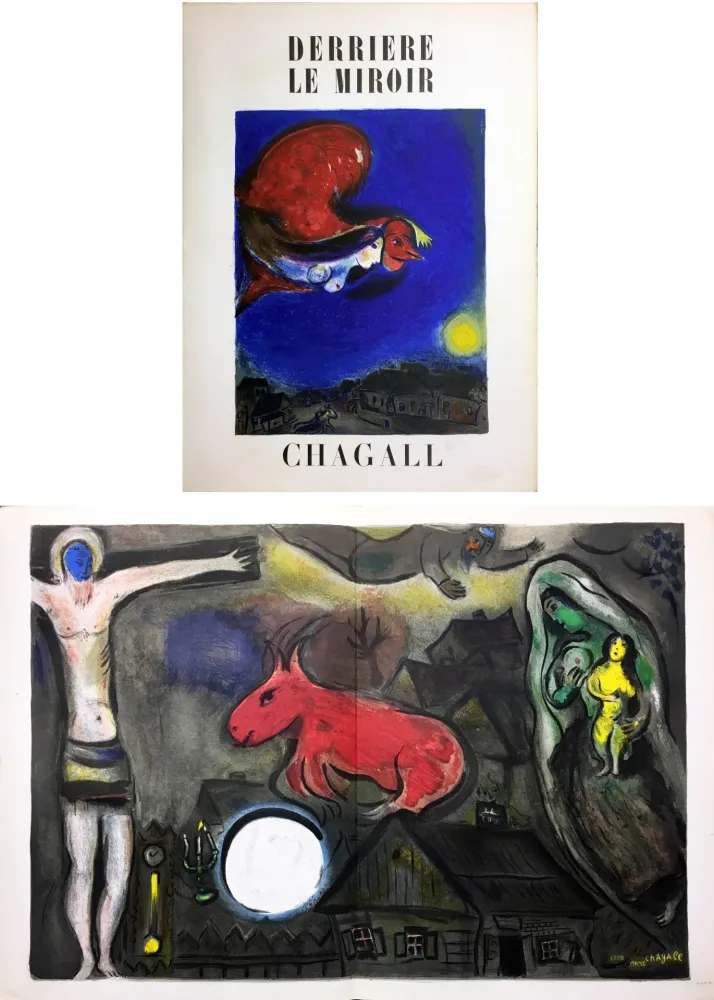 Geïllustreerd Boek Chagall - Derrière Le Miroir n° 27-28. CHAGALL. Mars-Avril 1950