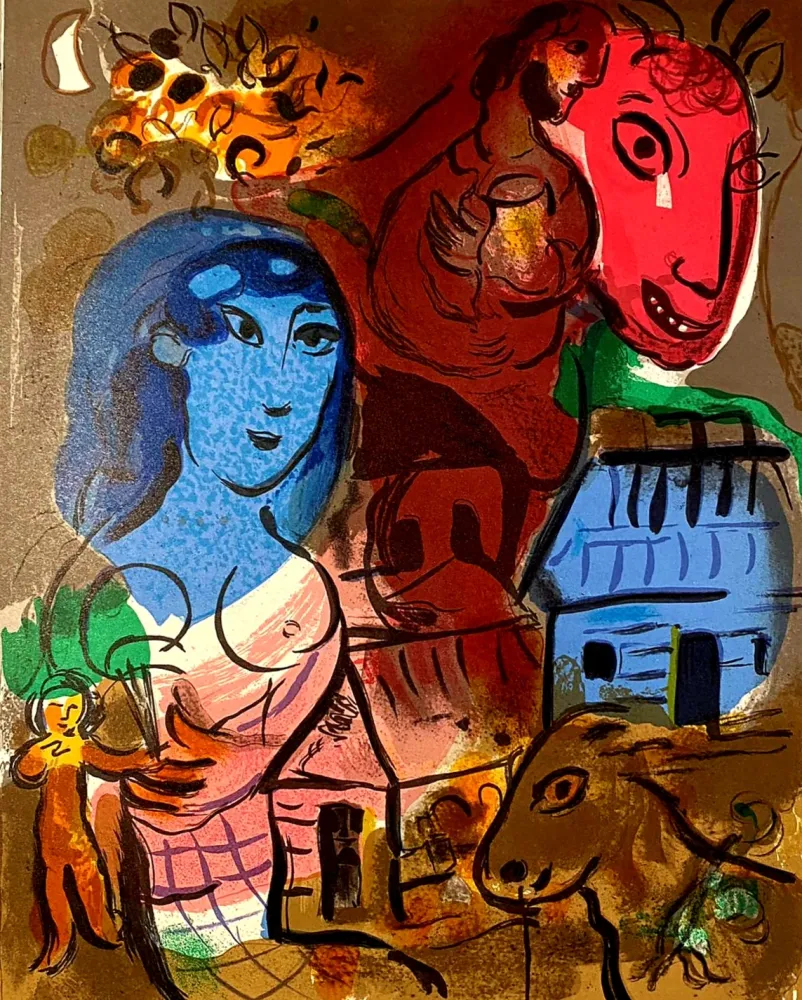 Lithografie Chagall - Hommage à Marc Chagall