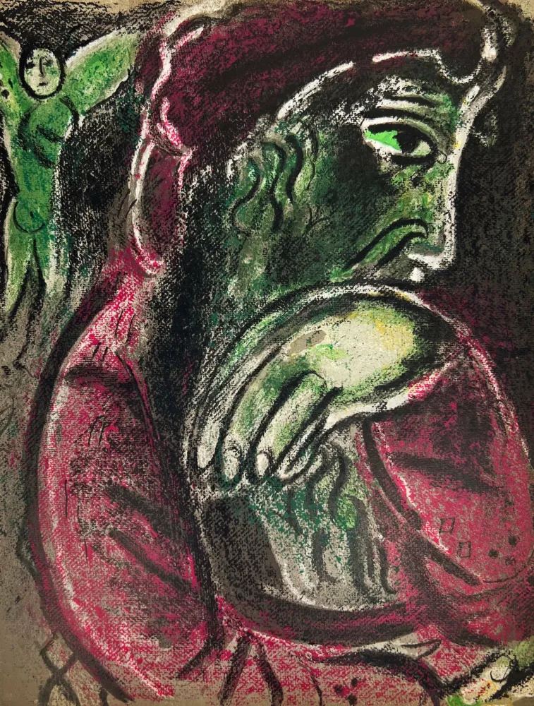 Lithografie Chagall - Job in Despair